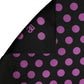 Dolce & Gabbana Purple Black Polka Dot Square Foulard Scarf