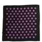 Dolce & Gabbana Purple Black Polka Dot Square Foulard Scarf
