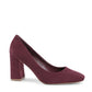 19V69 Italia Bordeaux Fabric Platform Pumps