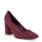 19V69 Italia Bordeaux Fabric Platform Pumps