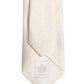 Dolce & Gabbana Men Off White Silk Textured Adjustable Tied Necktie Tie
