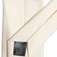 Dolce & Gabbana Men Off White Silk Textured Adjustable Tied Necktie Tie