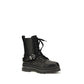 PINKO Black Calf Leather Bos Taurus Lace-Up Boots