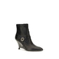 PINKO Black Calf Leather Bos Taurus Ankle Boots