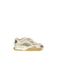 PINKO Silver Calf Leather Bos Taurus Chunky Sneakers