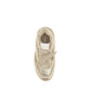 PINKO Silver Calf Leather Bos Taurus Chunky Sneakers