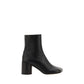 MM6 Black Lamb Ovis Aries Ankle Boots