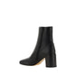 MM6 Black Lamb Ovis Aries Ankle Boots