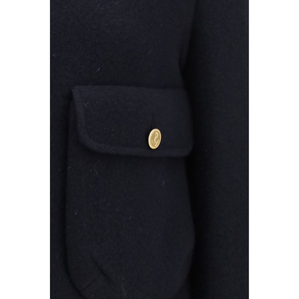 Thom Browne Blue Wool Oves Aries Full-Length Jacket