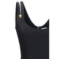 Versace Black Wool Oves Aries Cocktail Dress