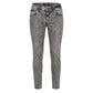 Philipp Plein Grey Cotton Women Jeans