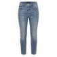 Philipp Plein Blue Cotton Women Jeans