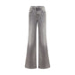Jacob Cohen Gray Cotton Flared Jeans
