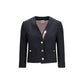 Thom Browne Blue Wool Oves Aries Biker Jacket
