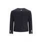 Thom Browne Blue Wool Oves Aries Biker Jacket