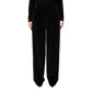 Max Mara Black Cotton Casual Pants