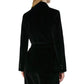 Max Mara Black Cotton Full-Length Jacket