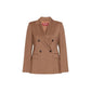 Max Mara Brown Virgin Wool Blazer