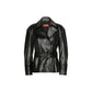 Max Mara Black Lambskin Leather Jacket