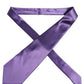 Dolce & Gabbana Men Purple Satin Silk Blend Adjustable Tied Necktie Tie