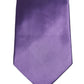 Dolce & Gabbana Men Purple Satin Silk Blend Adjustable Tied Necktie Tie