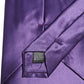 Dolce & Gabbana Men Purple Satin Silk Blend Adjustable Tied Necktie Tie