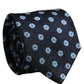 Dolce & Gabbana Men Blue Silk Geometric Adjustable Tied Necktie Tie