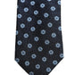 Dolce & Gabbana Men Blue Silk Geometric Adjustable Tied Necktie Tie