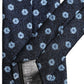 Dolce & Gabbana Men Blue Silk Geometric Adjustable Tied Necktie Tie