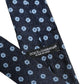 Dolce & Gabbana Men Blue Silk Geometric Adjustable Tied Necktie Tie