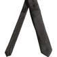 Dolce & Gabbana Men Dark Gray Silk Classic Adjustable Tied Necktie Tie