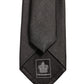 Dolce & Gabbana Men Dark Gray Silk Classic Adjustable Tied Necktie Tie