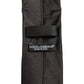 Dolce & Gabbana Men Dark Gray Silk Classic Adjustable Tied Necktie Tie