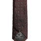 Dolce & Gabbana Men Burgundy Geometric Silk Adjustable Tied Necktie Tie