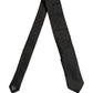 Dolce & Gabbana Black Polka Dot Jacquard Silk Adjustable Tied Necktie Tie