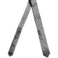 Dolce & Gabbana Men Gray Polka Dot Silk Adjustable Tied Necktie Tie
