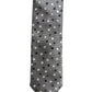 Dolce & Gabbana Men Gray Polka Dot Silk Adjustable Tied Necktie Tie