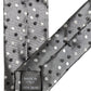 Dolce & Gabbana Men Gray Polka Dot Silk Adjustable Tied Necktie Tie