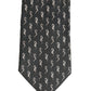 Dolce & Gabbana Men Black Seahorse Silk Adjustable Tied Necktie Tie