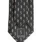 Dolce & Gabbana Men Black Seahorse Silk Adjustable Tied Necktie Tie