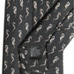 Dolce & Gabbana Men Black Seahorse Silk Adjustable Tied Necktie Tie