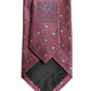 Dolce & Gabbana Men Maroon Silk Polka Dot Adjustable Tied Necktie Tie