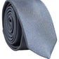 Dolce & Gabbana Men Light Blue Textured Silk Adjustable Tied Necktie Tie