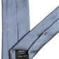 Dolce & Gabbana Men Light Blue Textured Silk Adjustable Tied Necktie Tie