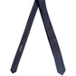 Dolce & Gabbana Men Dark Blue Textured Silk Adjustable Tied Necktie Tie