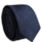 Dolce & Gabbana Men Dark Blue Textured Silk Adjustable Tied Necktie Tie