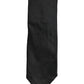 Dolce & Gabbana Men Black Satin Silk Classic Adjustable Tied Necktie Tie