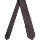 Dolce & Gabbana Men Brown Geometric Silk Adjustable Tied Necktie Tie