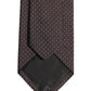 Dolce & Gabbana Men Brown Geometric Silk Adjustable Tied Necktie Tie