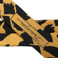 Dolce & Gabbana Yellow Black Abstract Silk Adjustable Tied Necktie Tie